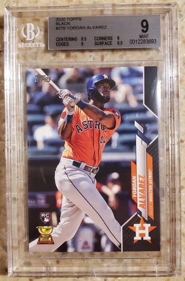 Yordan Alvarez Topps 2020 Series 1 Black /69