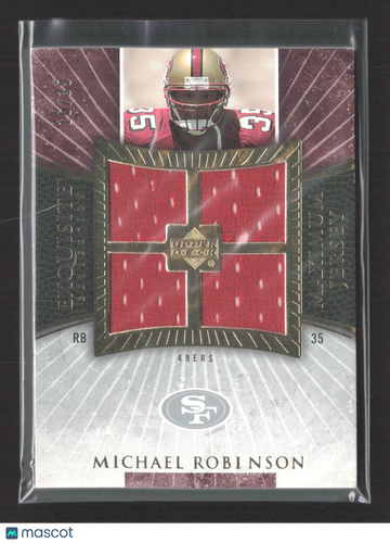 2006 Upper Deck Exquisite Collection Maximum Jersey Michael Robinson #XXL-MR Event-Worn Jersey Maximum Jersey
