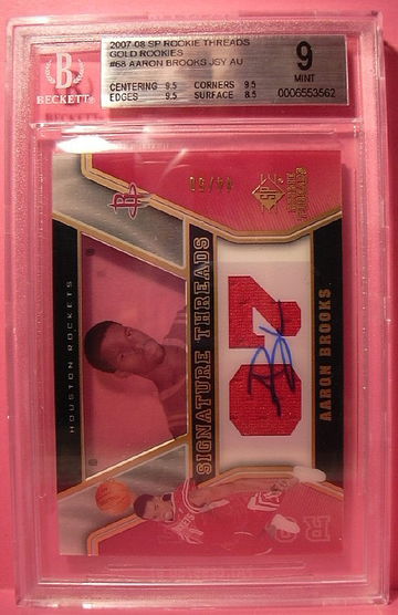 2007-08 SP ROOKIE THREADS GOLD ROOKIES #68 AL HORFORD AUTO 44/50 BGS 9  MINT