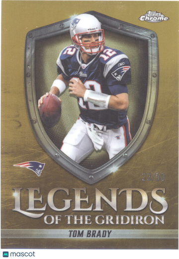 2025 Topps Chrome Legends of the Gridiron Tom Brady #LOG-9 Gold /50