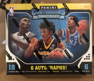 2019-20 Panini Contenders Draft Picks Hobby Box