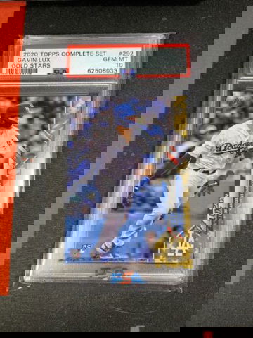 2020 TOPPS COMPLETE SET GAVIN LUX GOLD STARS #292 PSA 10 GEM Mint