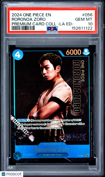 2024 One Piece Premium Card Collection -Live Action Edition- Roronoa Zoro PSA 10 #056