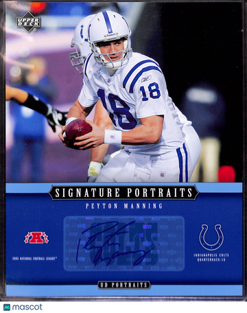 2005 Upper Deck Portraits Signature Portraits Peyton Manning #SP-4