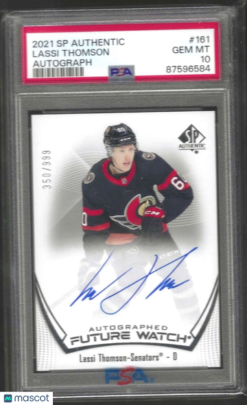 2021 SP Authentic Lassi Thomson #161 Autograph PSA 10