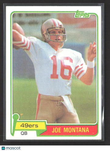 1981 Topps Joe Montana #216
