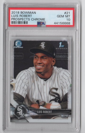 2018 Bowman Chrome Prospects Luis Robert PSA 10