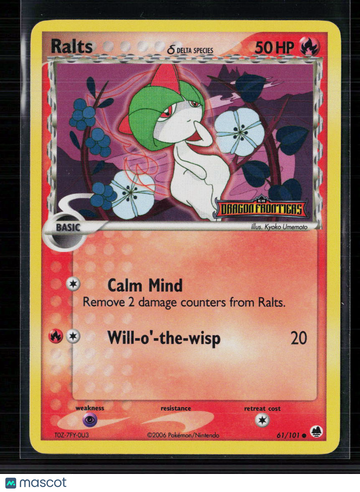 2009 EX Dragon Frontiers Ralts Holo #61/101