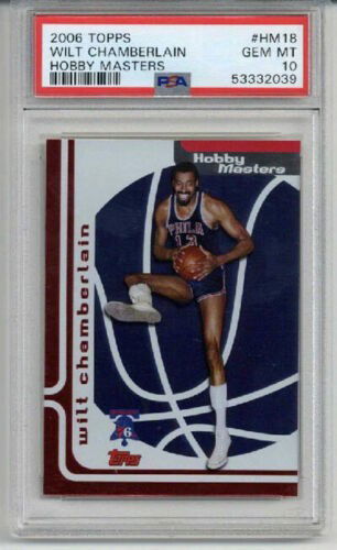 2006 TOPPS HOBBY MASTERS #HM18 WILT CHAMBERLAIN PHILADELPHIA 76ERS PSA 10