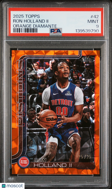 2025 Topps Ron Holland II #42 Orange Diamante /25 Short Print Parallel/Variety PSA 9