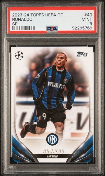 2023-24 TOPPS UEFA CLUB COMPETITIONS RONALDO SP #40 PSA 9