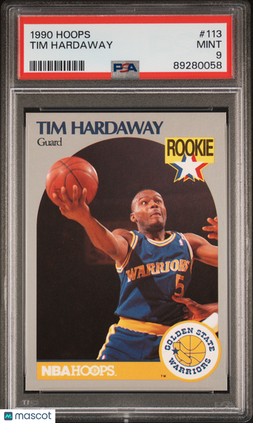 1990 Hoops Tim Hardaway #113 PSA 9