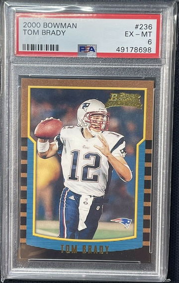 Tom Brady 2000 Bowman RC Rookie #236 PSA 6 EX Centered Clean
