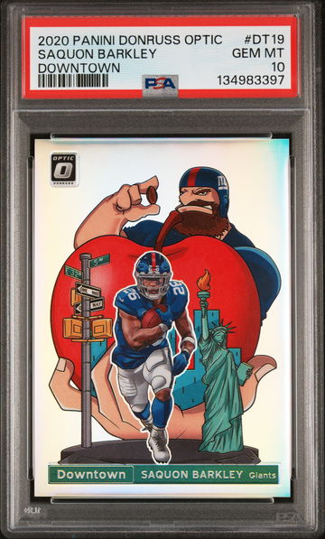 2020 Donruss Optic Downtown Saquon Barkley #19 PSA 10