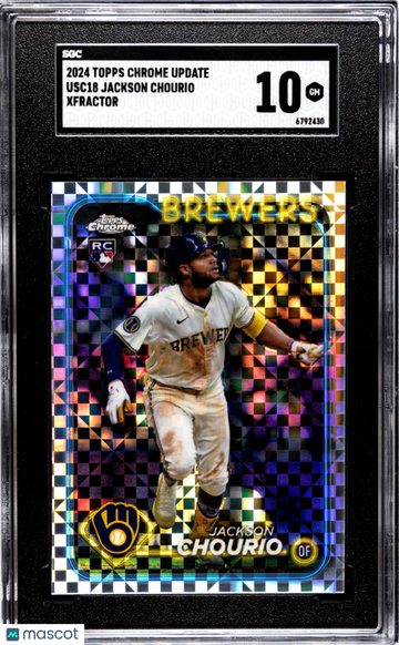 2024 Topps Chrome Update Jackson Chourio #USC18 Xfractor SGC 10