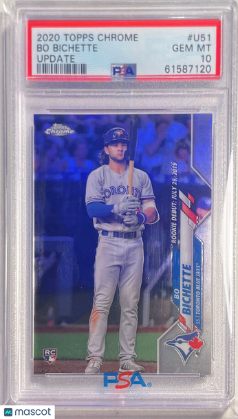 2020 Topps Chrome Update Bo Bichette #U51 PSA 10
