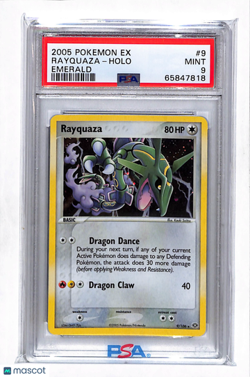2005 Pokemon EX Emerald Rayquaza Emerald PSA 9 #9