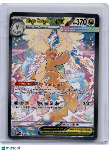 Ascended Heroes Mega Dragonite EX Holo Special Illustration Rare #290