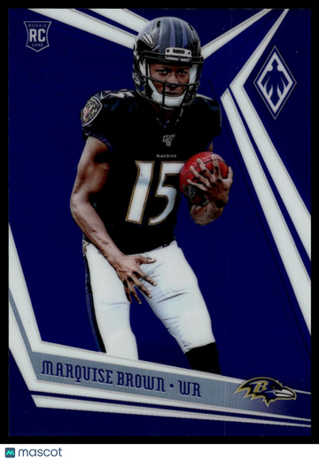 2019 Panini Phoenix Marquise Brown #107 Blue SN RC
