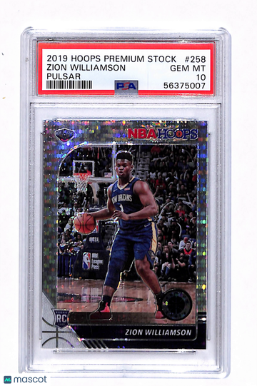 2019 Panini Hoops Premium Stock Zion Williamson #258 Pulsar PSA 10