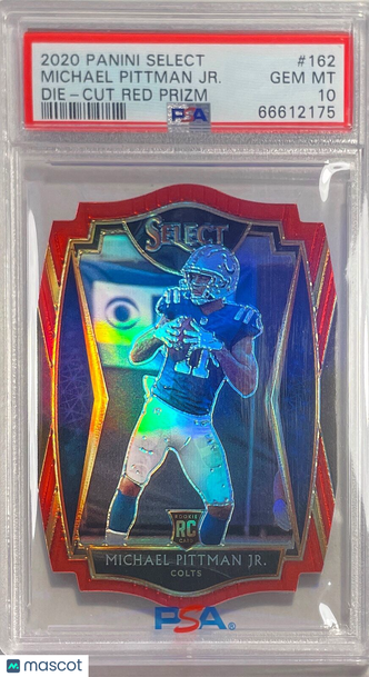 2020 Panini Select Michael Pittman JR. #162 Die Cut Red Prizm PSA 10