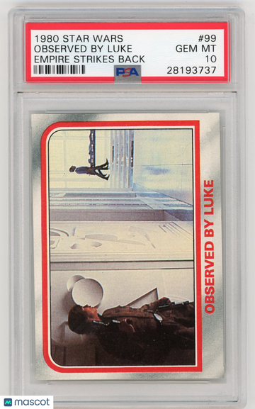1980 Star Wars Empire Strikes Back Observed By Luke #99 PSA 10