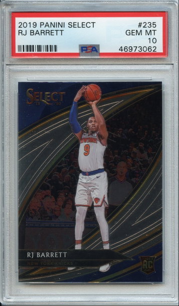 RJ Barrett Select Courtside Rookie PSA 10
