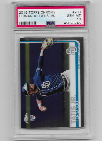 Fernando Tatis JR 2019 topps chrome