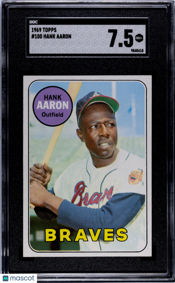 1969 Topps Hank Aaron #100 SGC 7.5