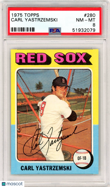 1975 Topps Carl Yastrzemski #280 PSA 8