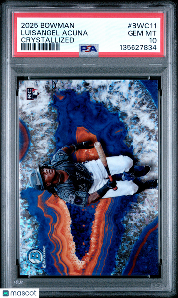 2025 Bowman Crystallized Luisangel Acuna #BWC11 PSA 10