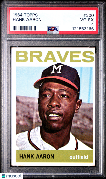 1964 Topps Hank Aaron #300 PSA 4