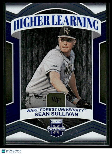 2023 Panini Elite Extra Edition Sean Sullivan #HL-1 Higher Learning Blue SN