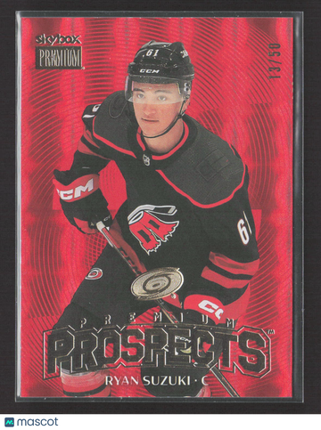 2025 SkyBox Metal Universe Premium Prospects Ryan Suzuki #PP-26 Star Rubies /50