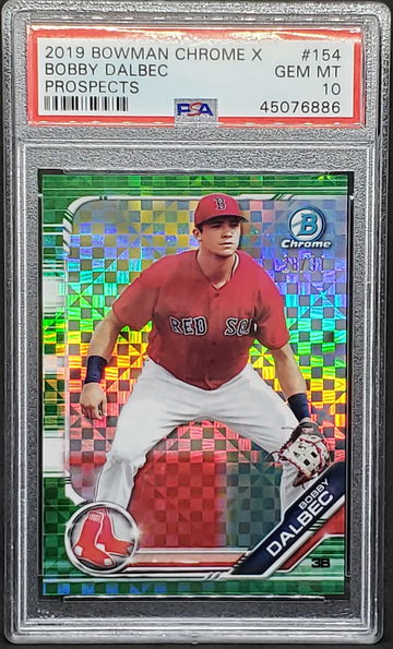 2019 Bowman Chrome X Bobby Dalbec /31 PSA 10