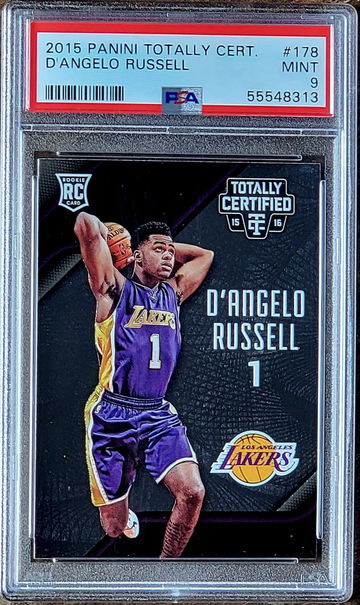 2015 D'ANGELO RUSSELL Panini Totally Certified Prizm PSA 9 POP 6 Rookie #178