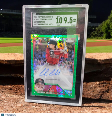 2023 Topps Chrome Green Refractor Corbin Carroll #CC-6 /99 Autograph