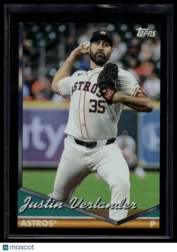 2024 Topps Archives Justin Verlander #205 Black Foilboard