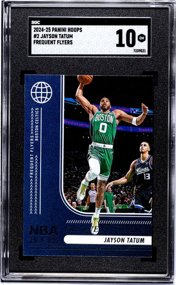 2024-25 Panini Hoops Frequent Flyers Jayson Tatum #2 SGC 10