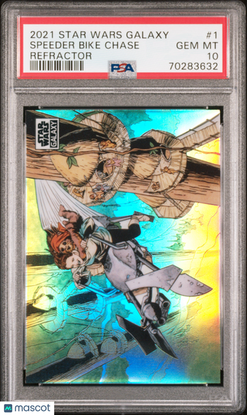 2021 Topps Chrome Star Wars Galaxy Speeder Bike Chase #1 PSA 10