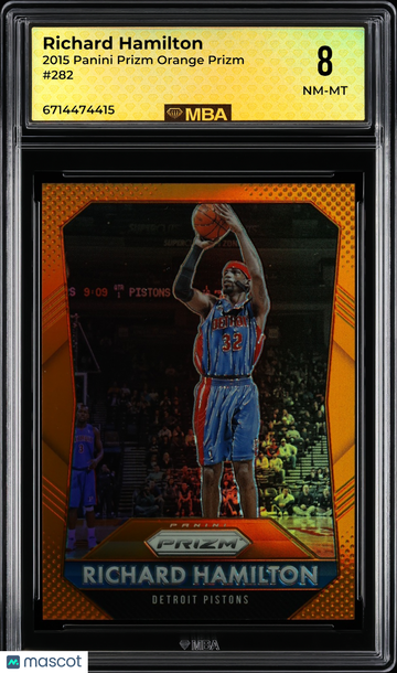 2015 Panini Prizm Richard Hamilton #282 Orange Prizm /65 MBA 8
