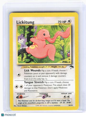 Southern Islands Lickitung Non-Foil Promo #16/18