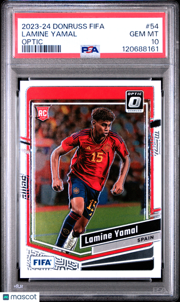 2023-24 Panini Donruss FIFA Lamine Yamal #54 Optic PSA 10