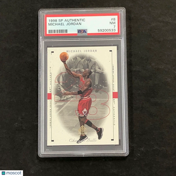 1998 SP Authentic Michael Jordan #8 PSA 7
