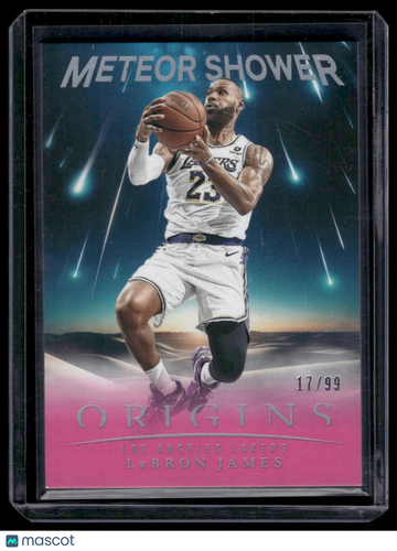 2024-25 Panini Origins LeBron James #20 Meteor Shower Pink SN