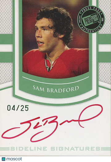 2010 Press Pass Sam Bradford Red Ink Rookie