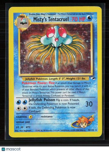 2000 Gym Heroes Misty's Tentacruel Holo Rare #10/132
