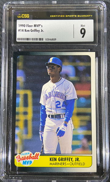 1990 Fleer MVPs Ken Griffey Jr CSG 9 MINT 