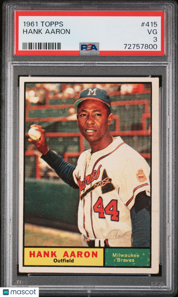 1961 Topps Hank Aaron #415 PSA 3