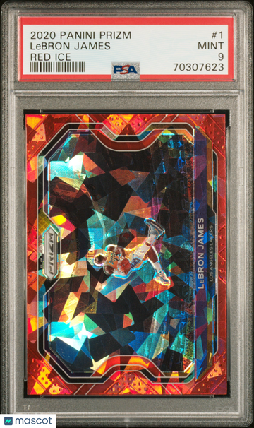 2020 Panini Prizm LeBron James #1 Red Ice PSA 9